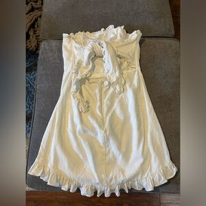 Princess Polly Strapless White Mini Dress